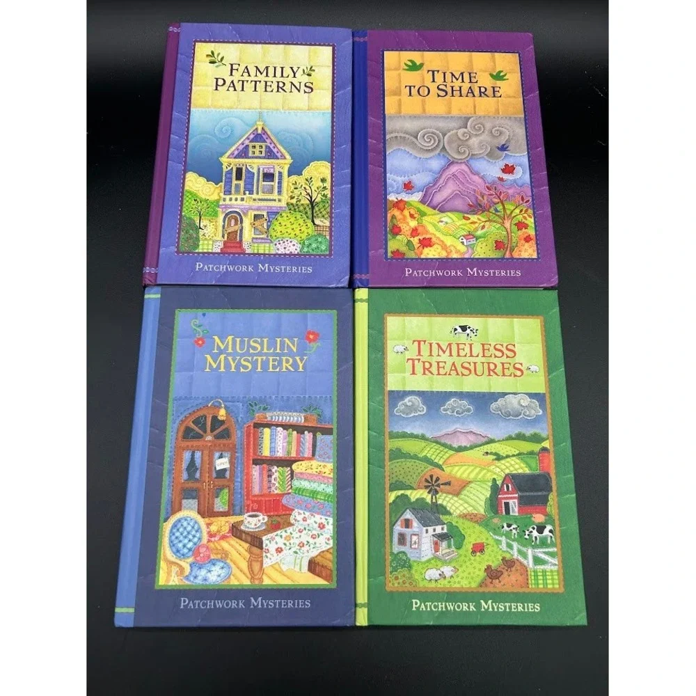Patchwork Mysteries Book Collection Lot Books 1-4 Hardback‎